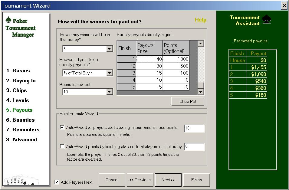 Poker Tournament Software